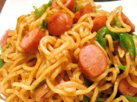 味付け簡単♪焼きそばポリタン